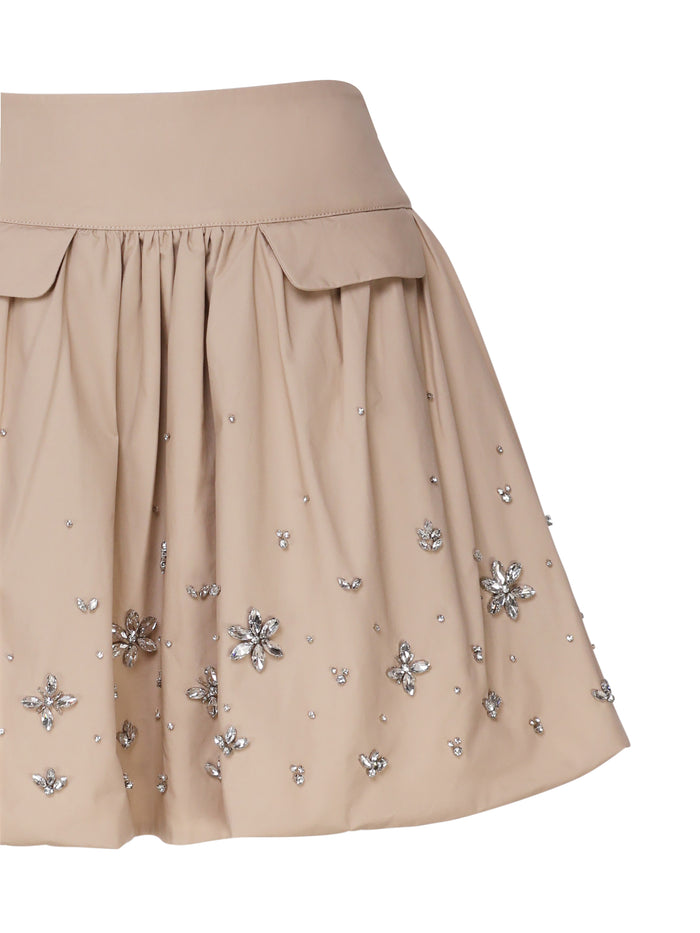 Self-Portrait Shorts Beige