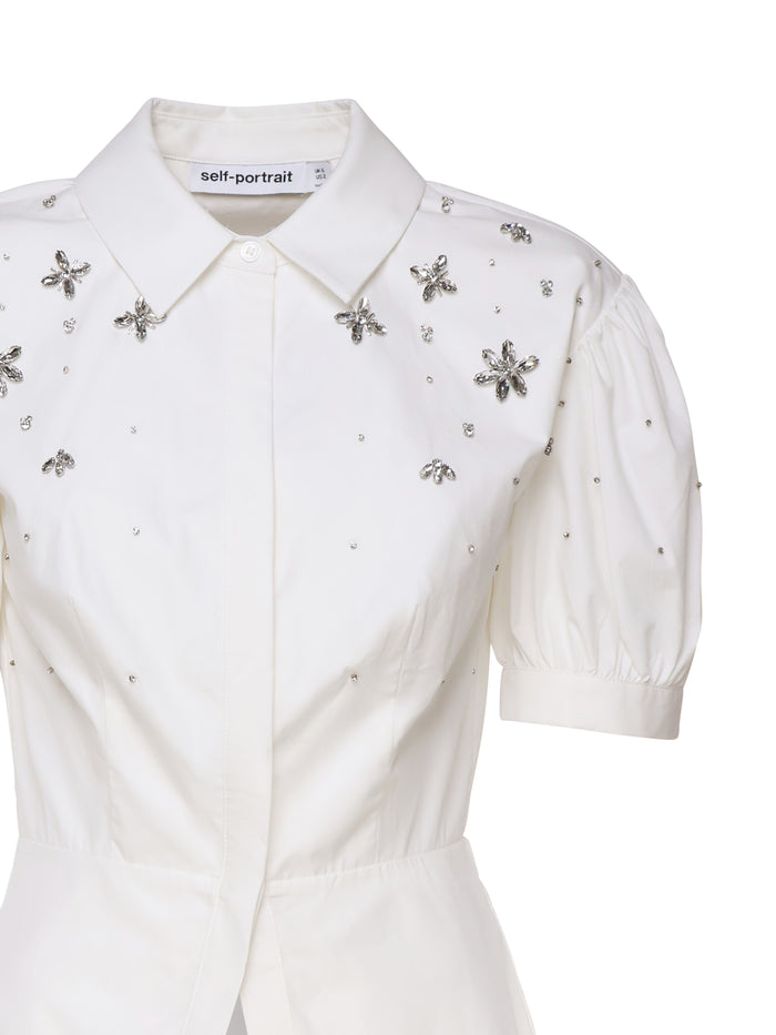 Self-Portrait Shirts White Main: Co Lining