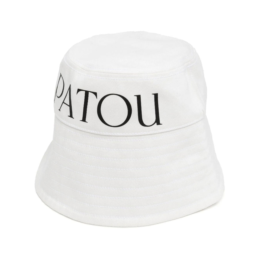 Cap Patou White And Black Cotton Hat