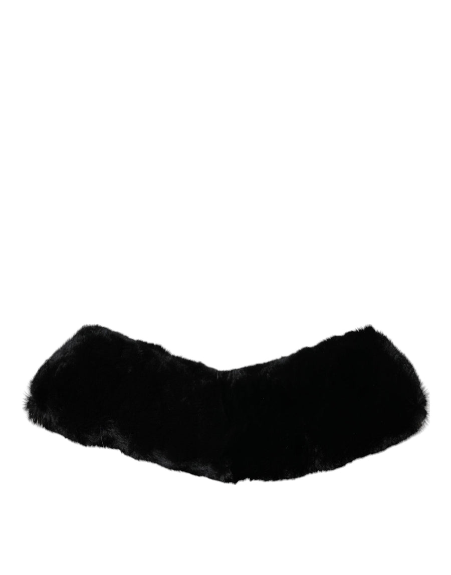 Dolce & Gabbana 100% Fur scarf in black