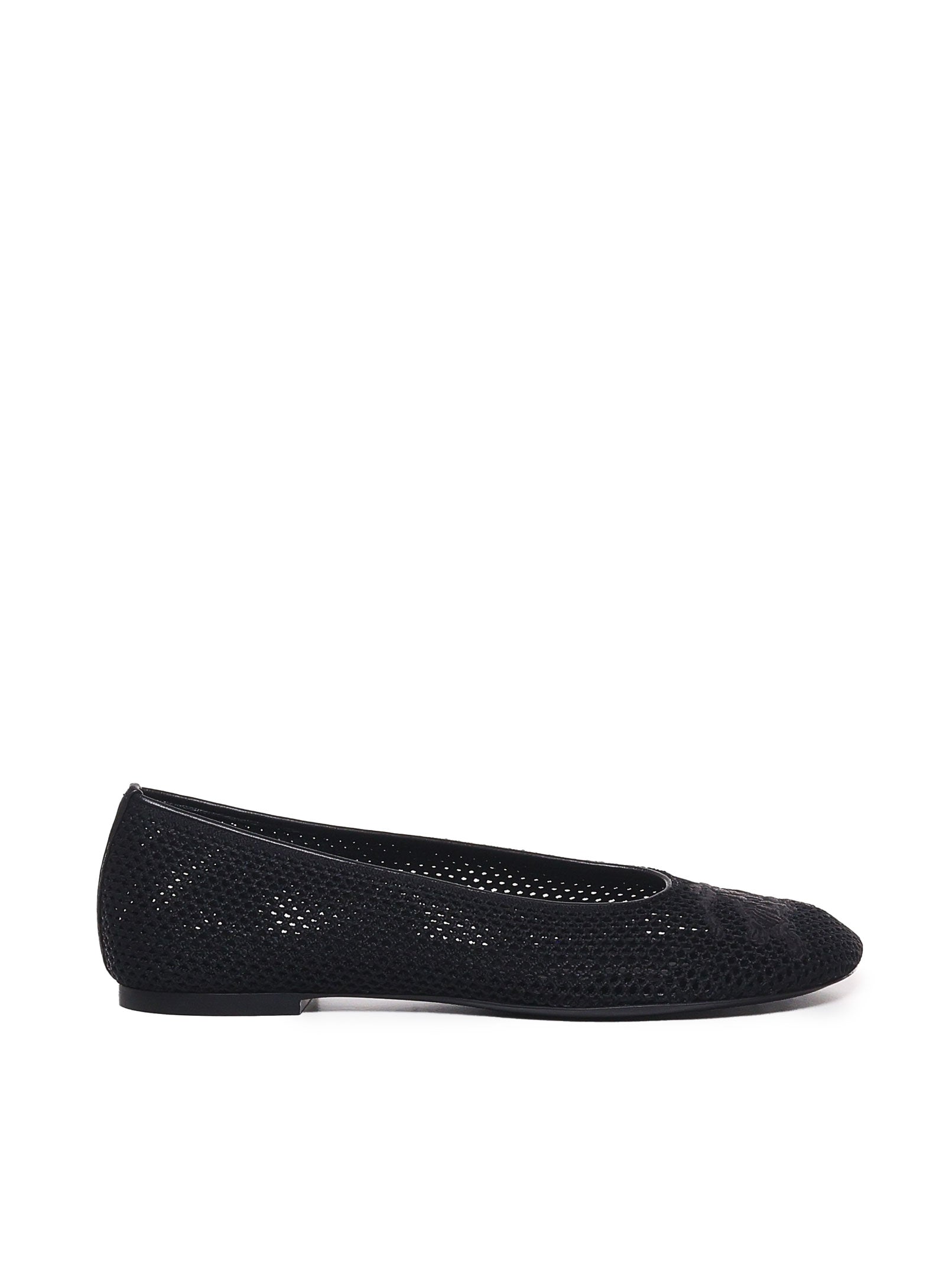 Burberry Flat Shoes Black Mesh