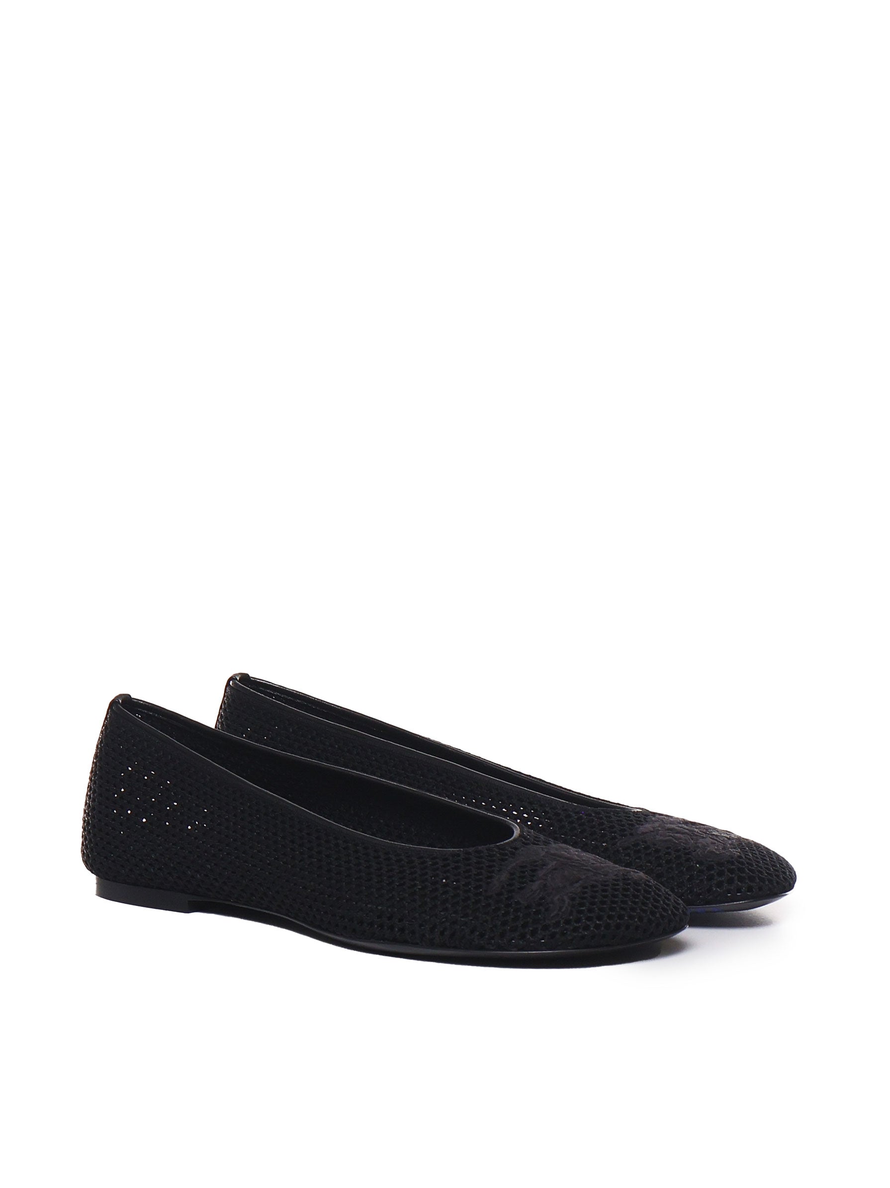 Burberry Flat Shoes Black Mesh