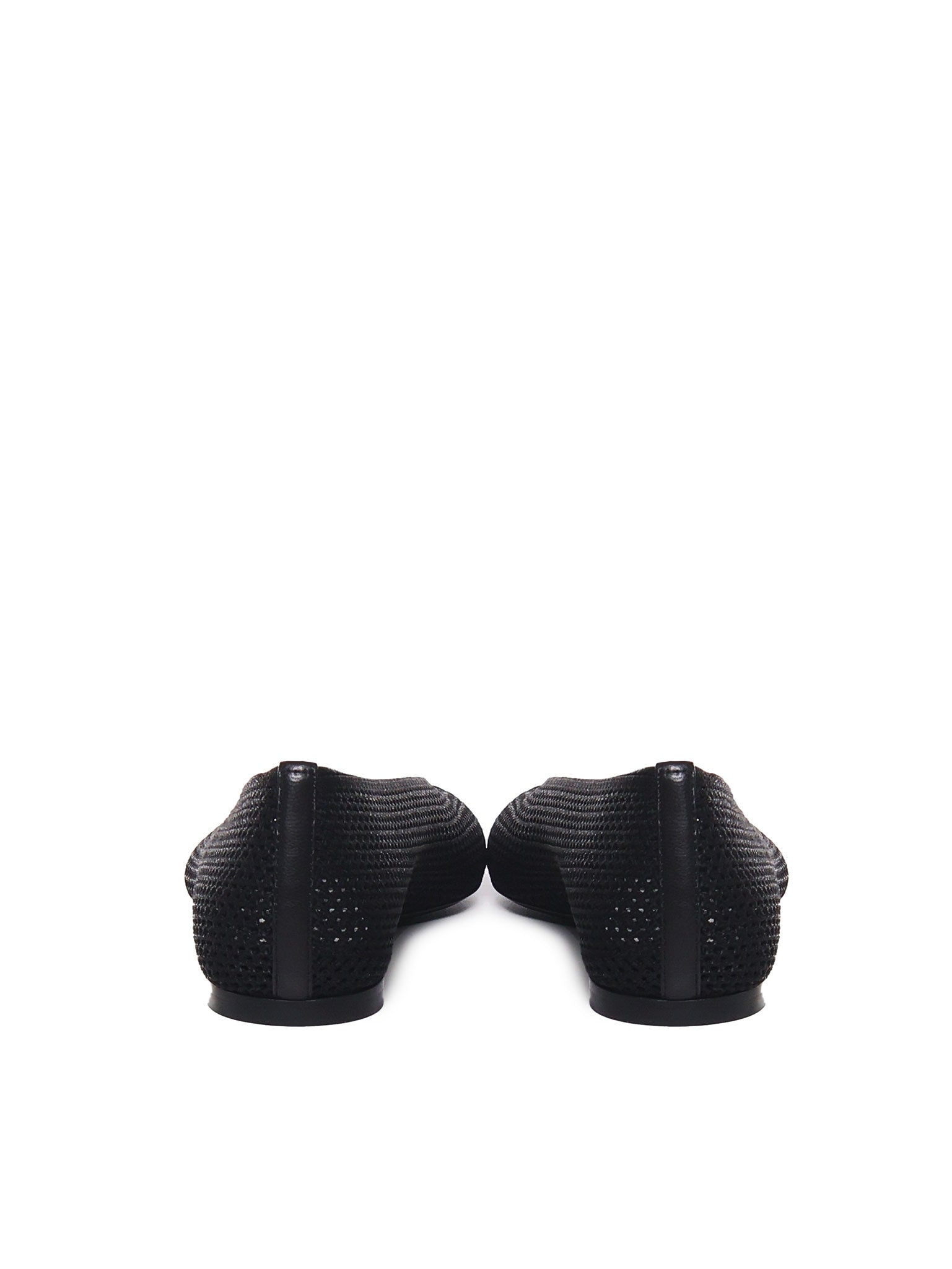 Burberry Flat Shoes Black Mesh
