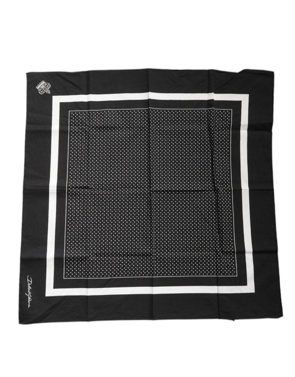 Dolce & Gabbana 100% Cotton scarf in black