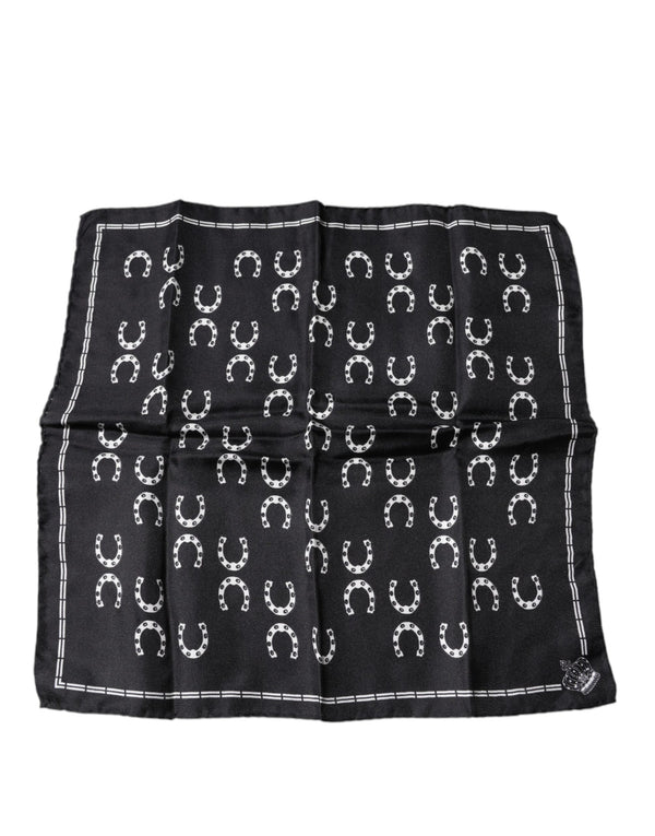 Dolce & Gabbana 100% Silk handkerchief in black