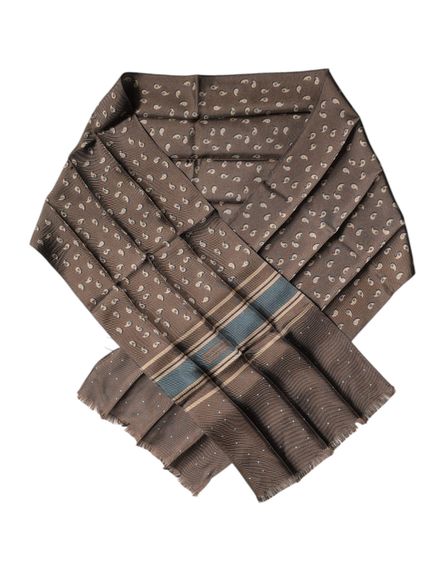 Dolce & Gabbana 100% Silk scarf in brown
