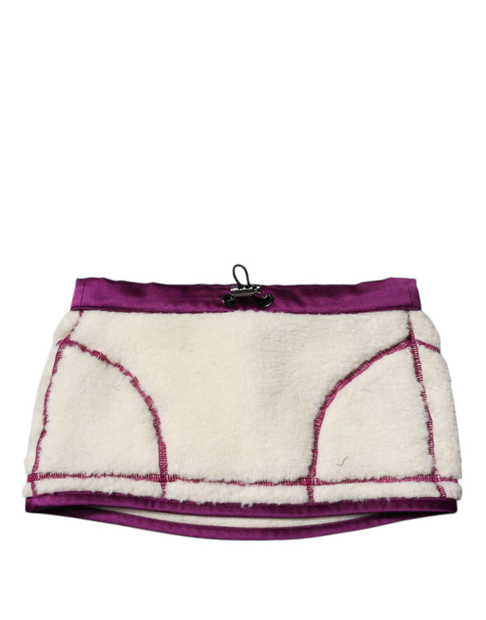 Dolce & Gabbana 100% cashmere scarf in white
