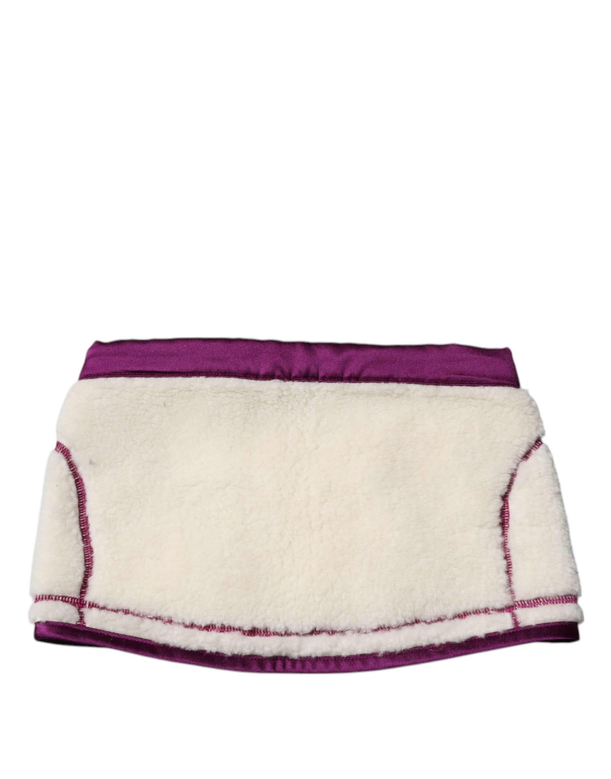 Dolce & Gabbana 100% cashmere scarf in white — view 4