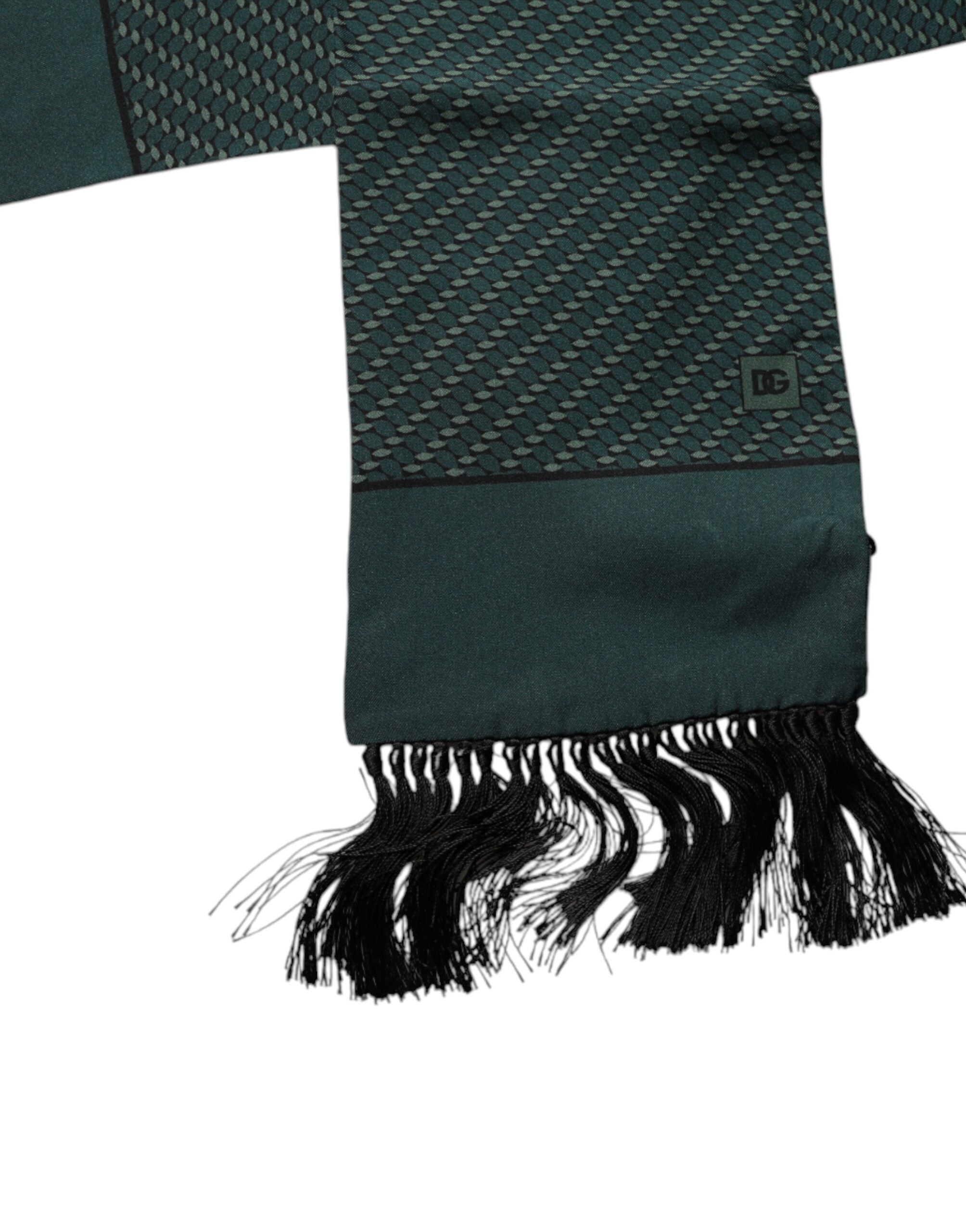 Dolce & Gabbana 100% Silk scarf in green — view 5