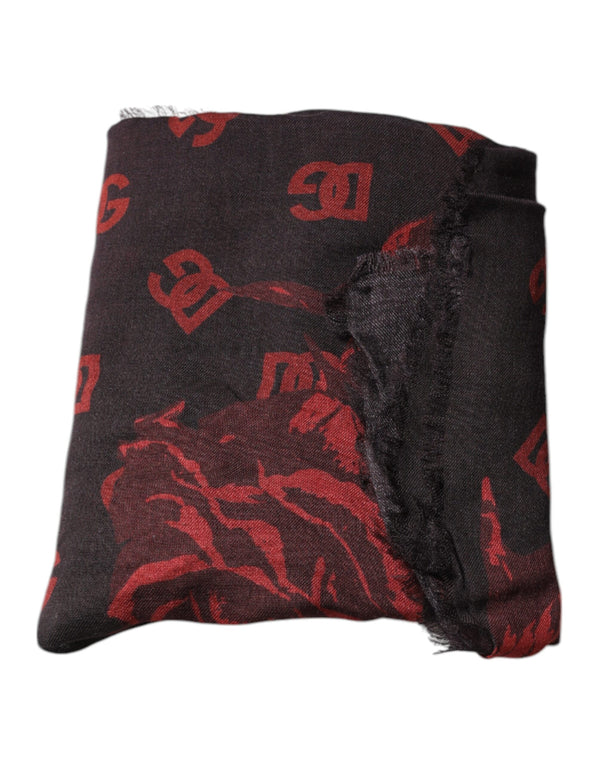Dolce & Gabbana 75% Modal scarf in black