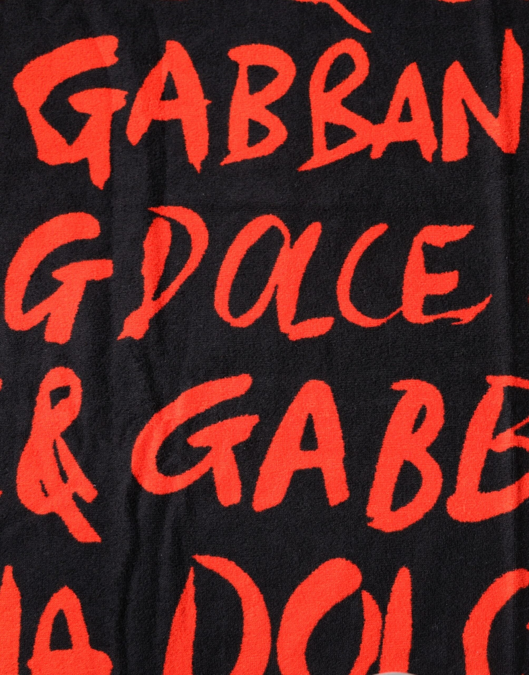 Dolce & Gabbana 100% Cotton scarf in black — view 4