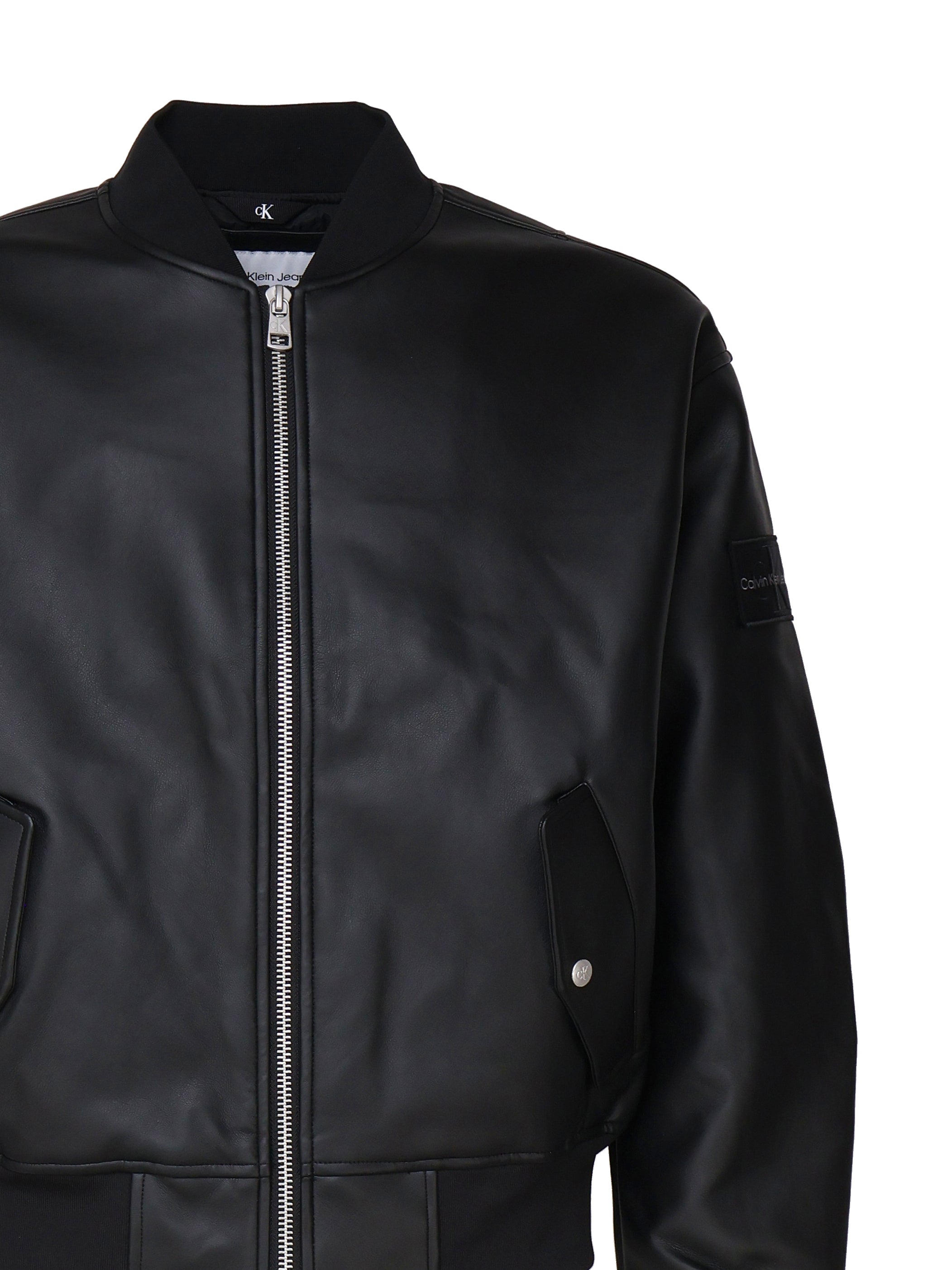 Calvin Klein Coats Black Polyurethane ()