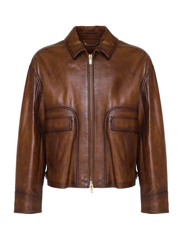 Golden Goose Coats Tobacco Cowleather