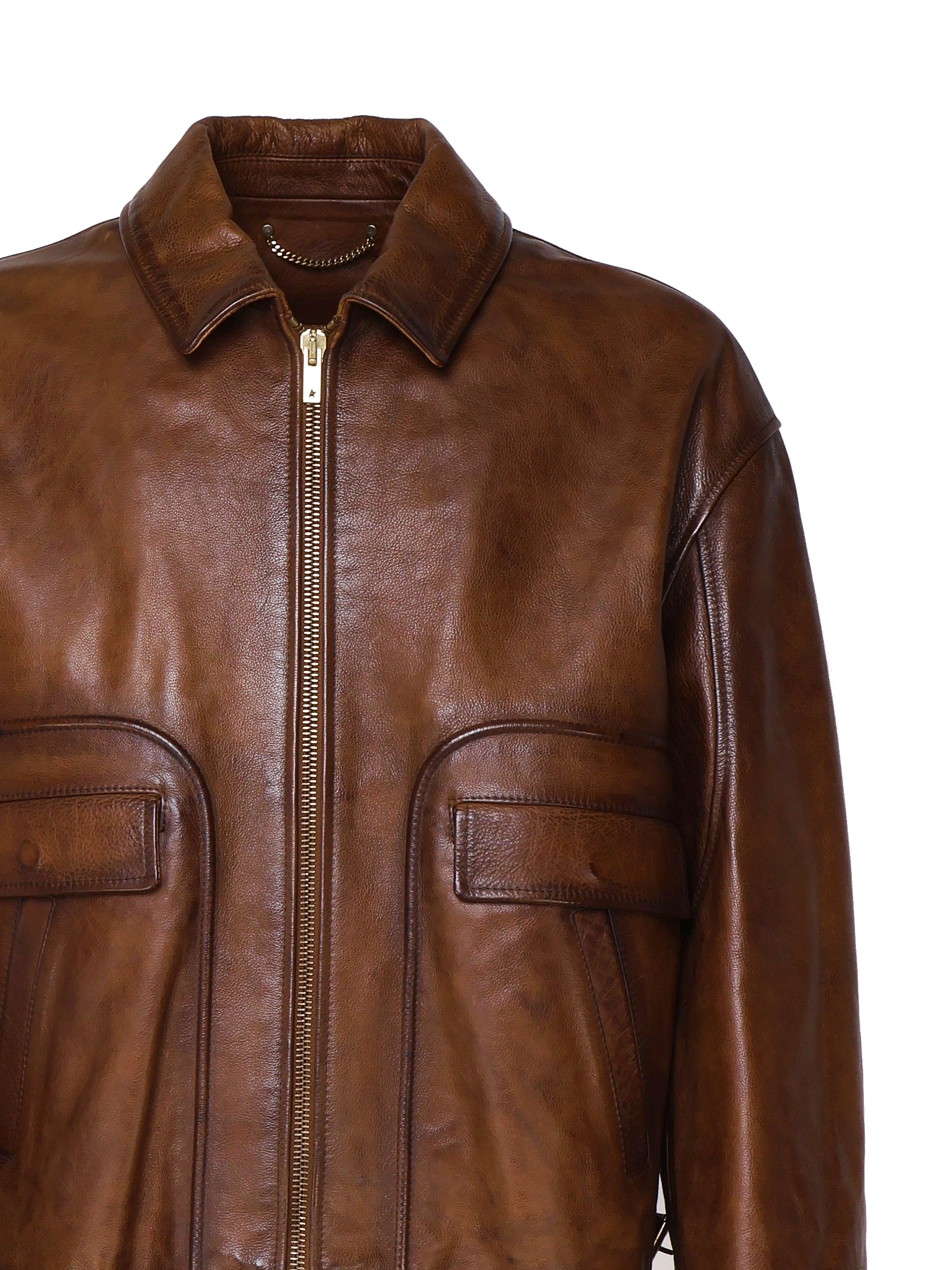 Golden Goose Coats Tobacco Cowleather