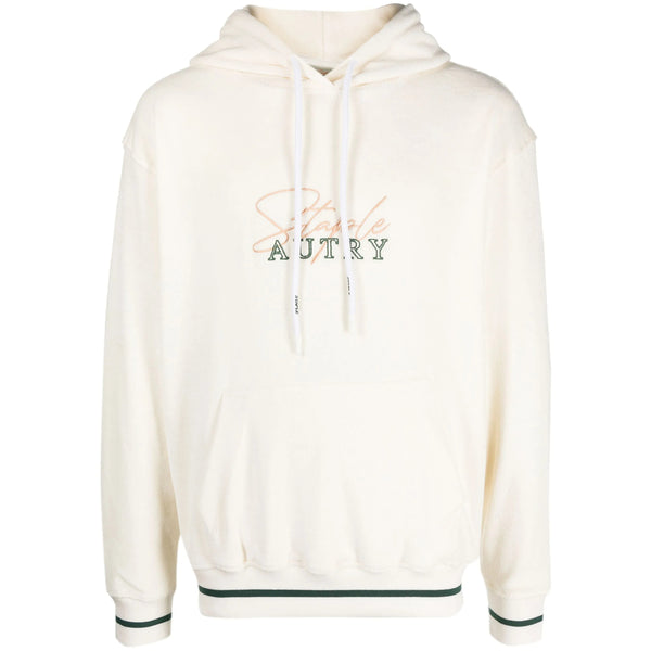 Hooded Sweatshirt White Cotton Blend