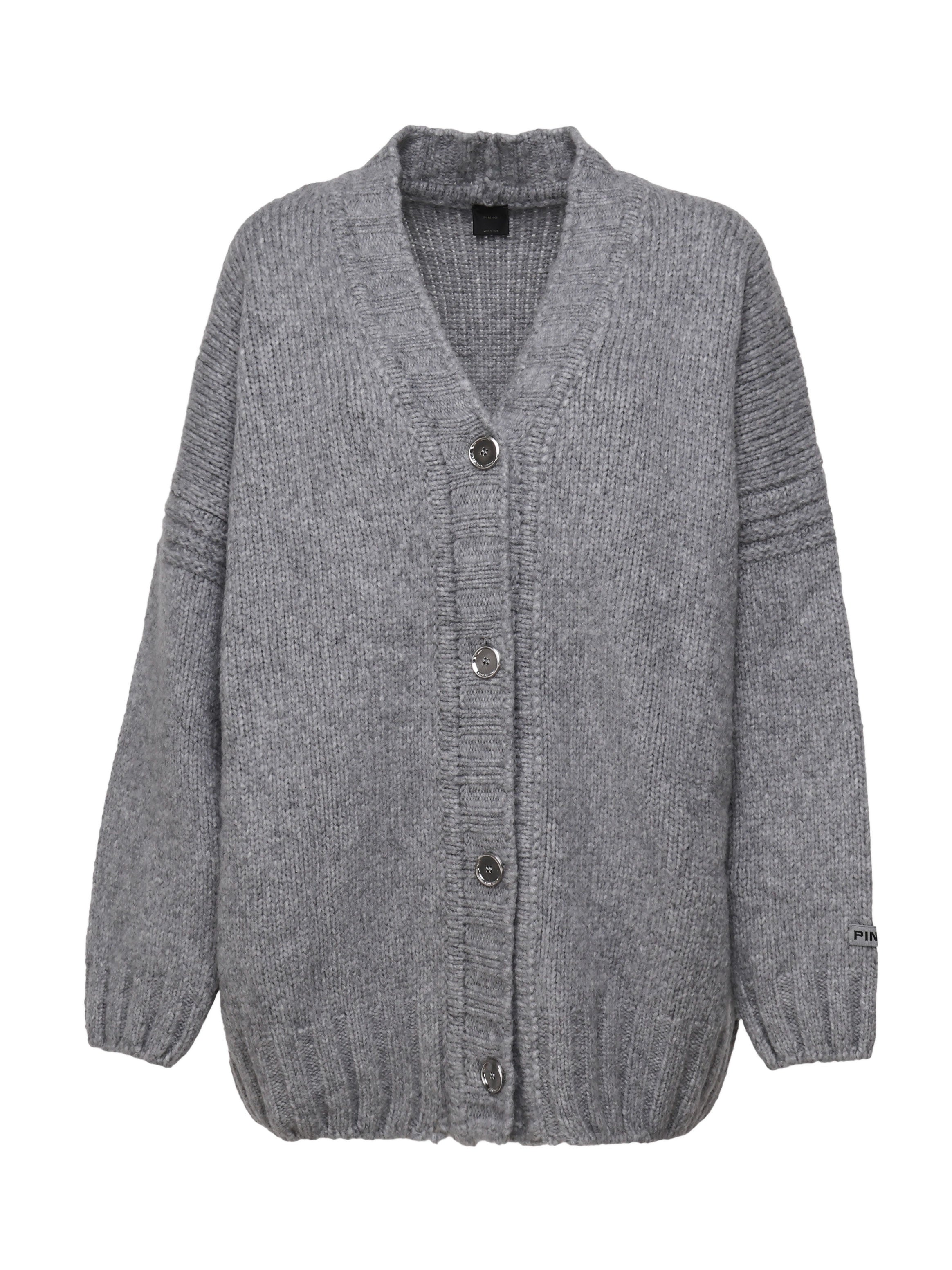 Pinko Sweaters Grey Blended Wool