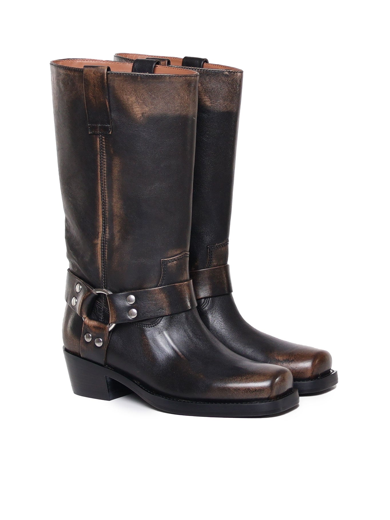 Paris Texas Boots Black Leather
