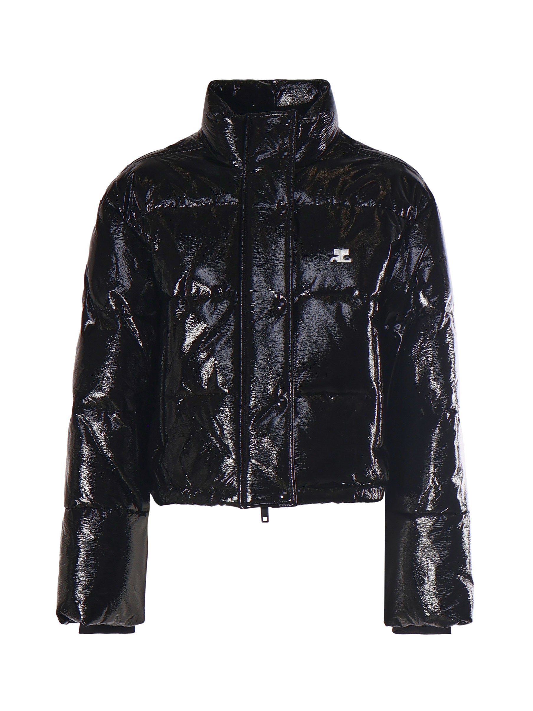 Courreges Coats Black Cotone