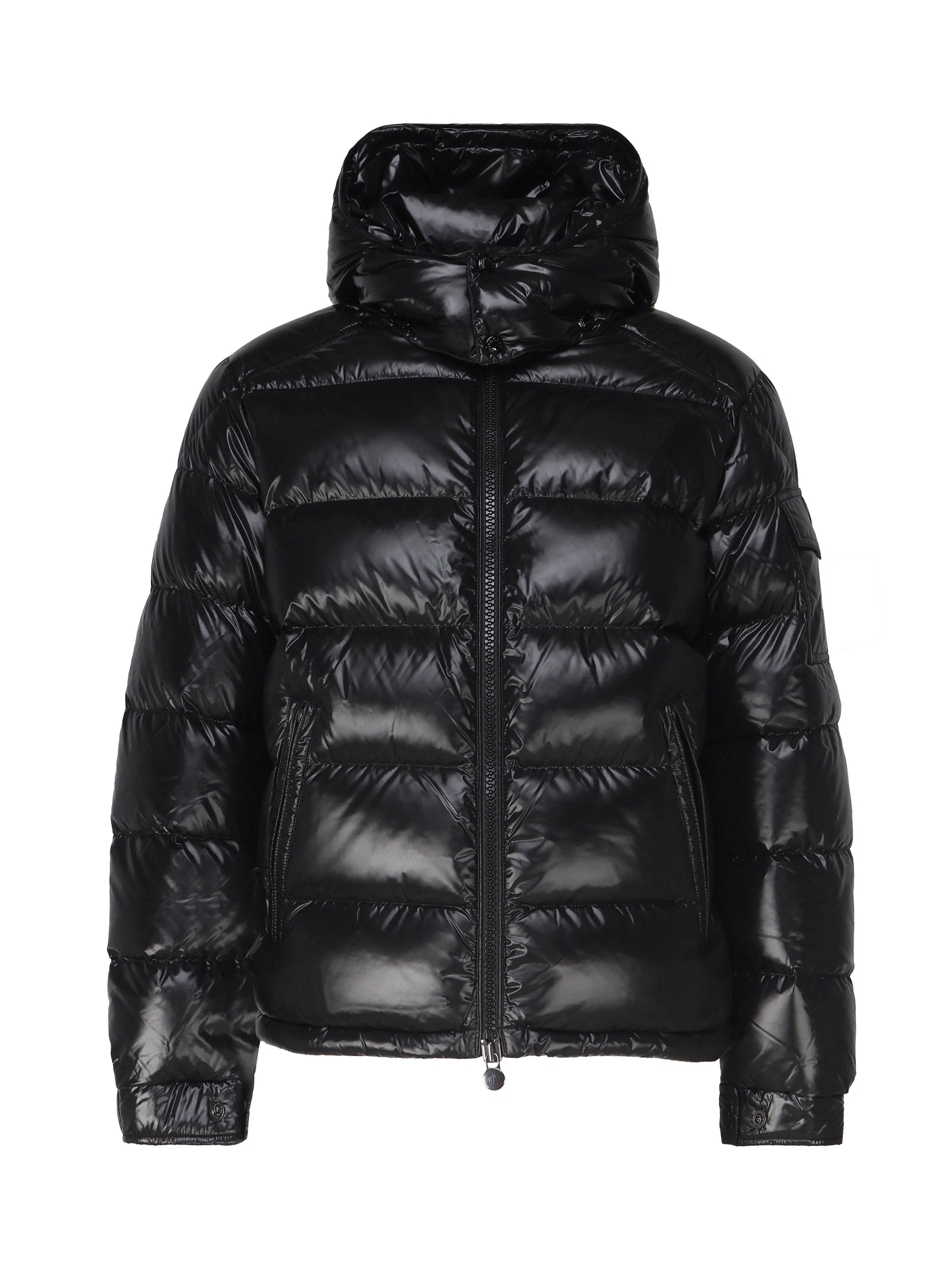 Moncler Coats Black Outer: Polyamide/nylon