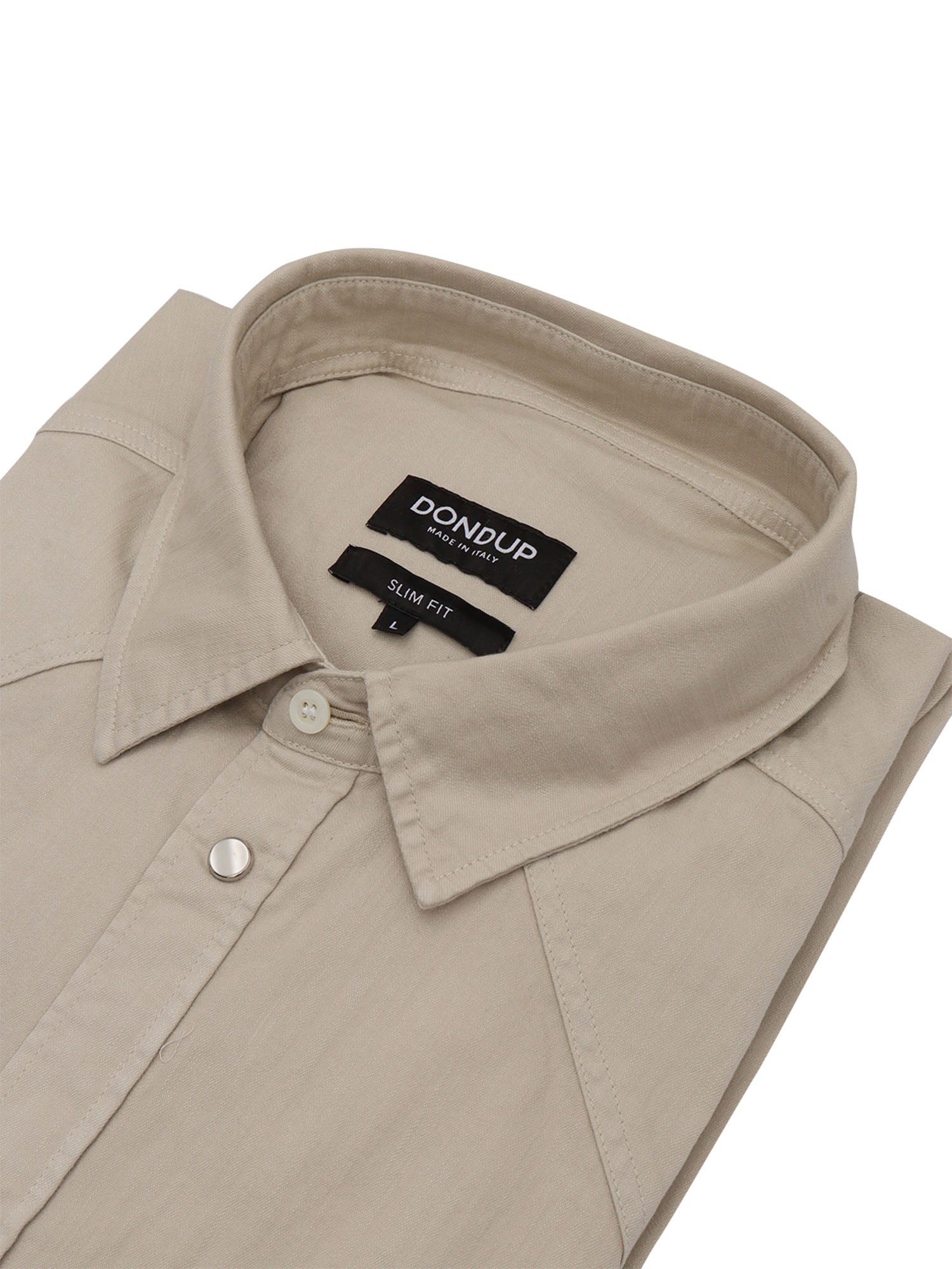 SHIRT Beige Cotton Elastan