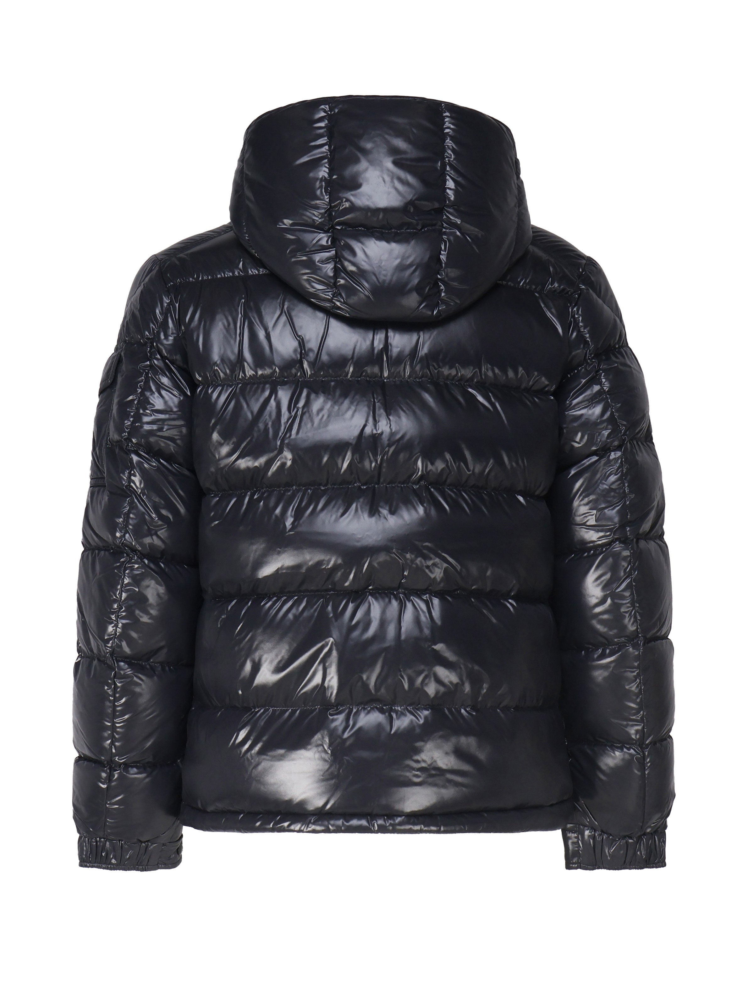 Moncler Coats Blue Outer: Polyamide/nylon