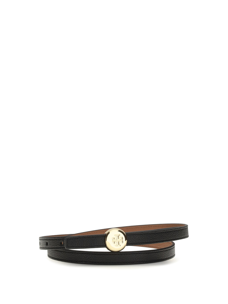 Reversible Romy Belt Black / Aged Tan Gold Calf Leather Bos Taurus E Braces