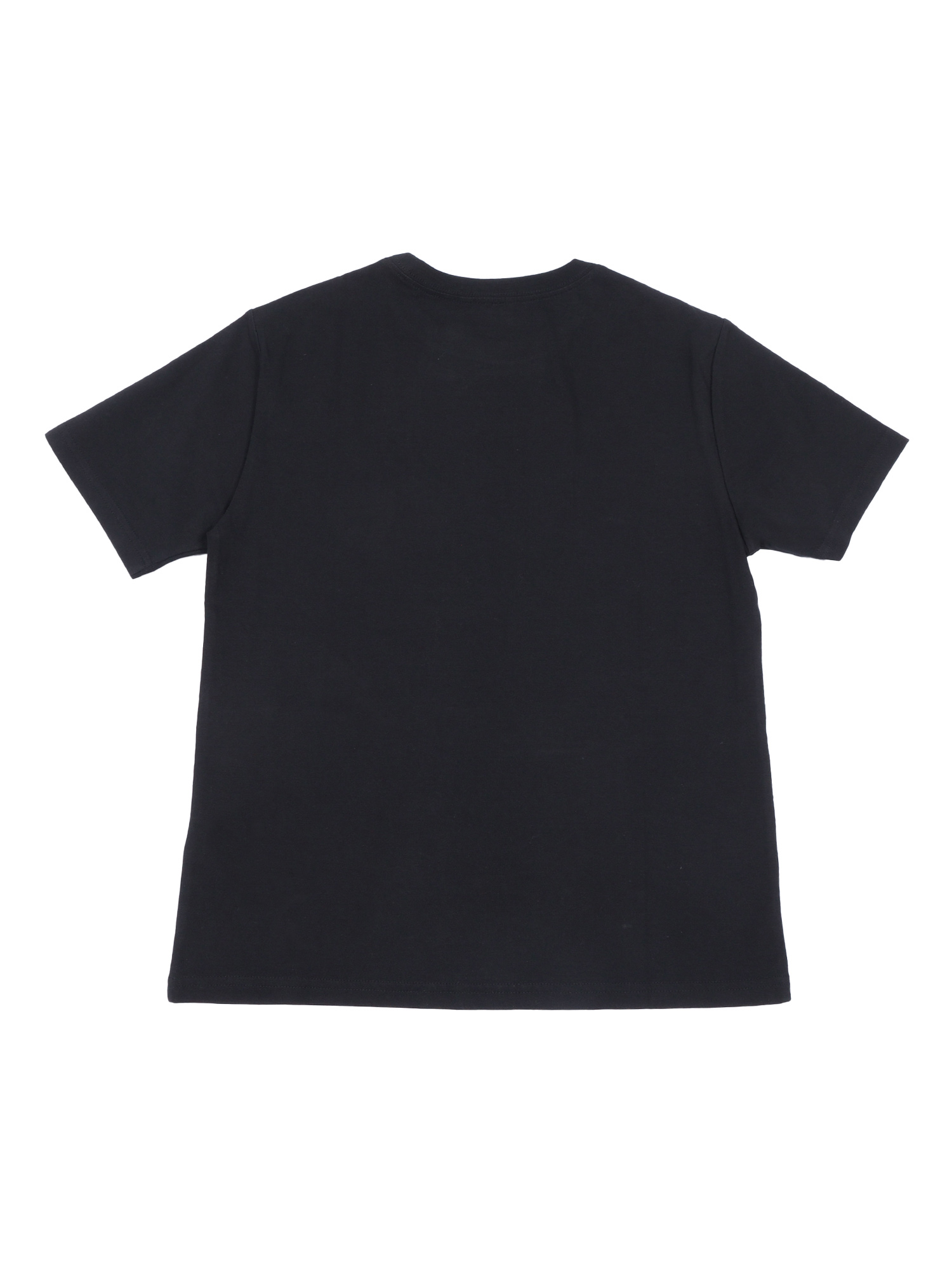 SS CN-TOPS-T-SHIRT Black Cotton Short Sleeves T-shirt