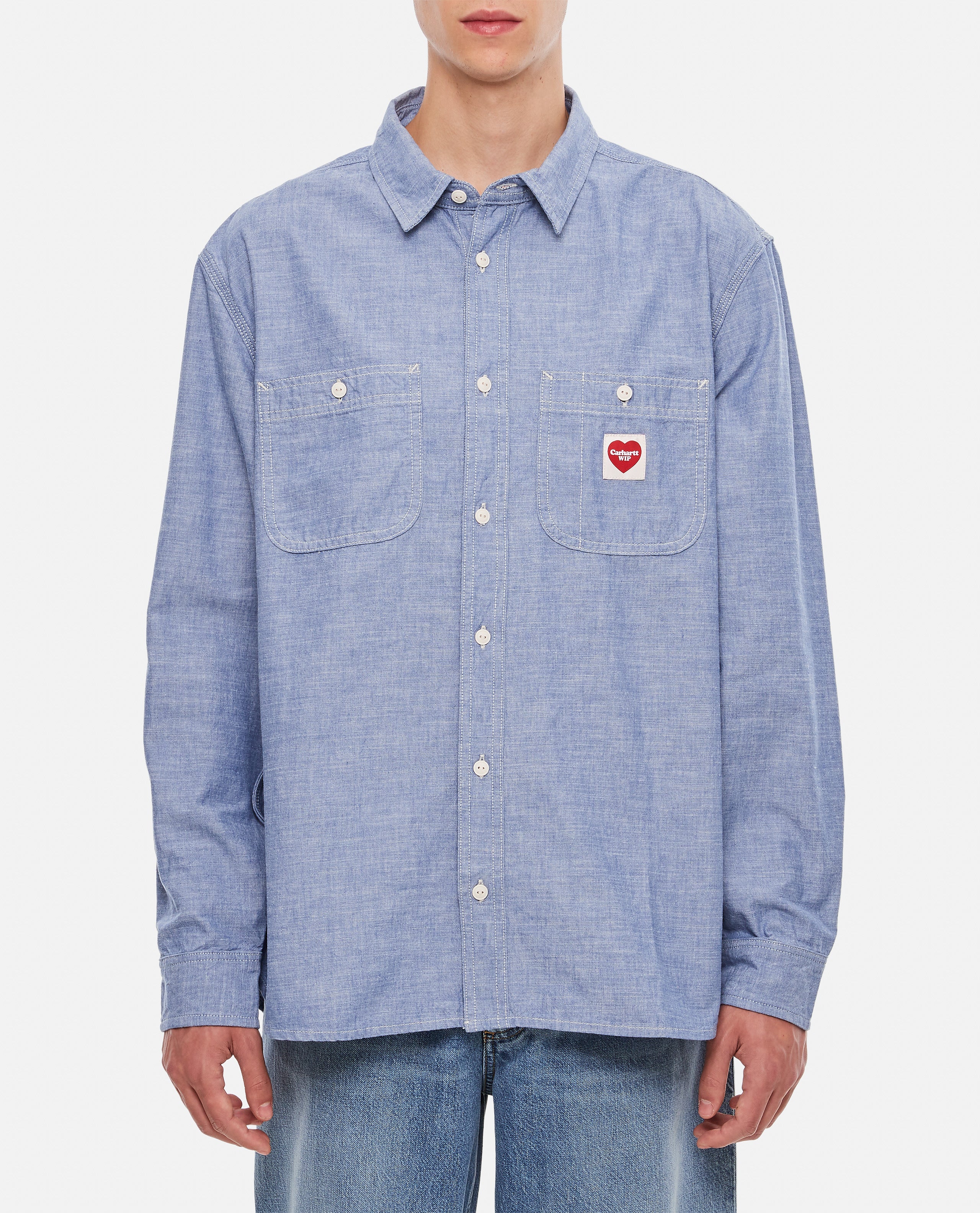Carhartt Wip Shirts Clear Blue