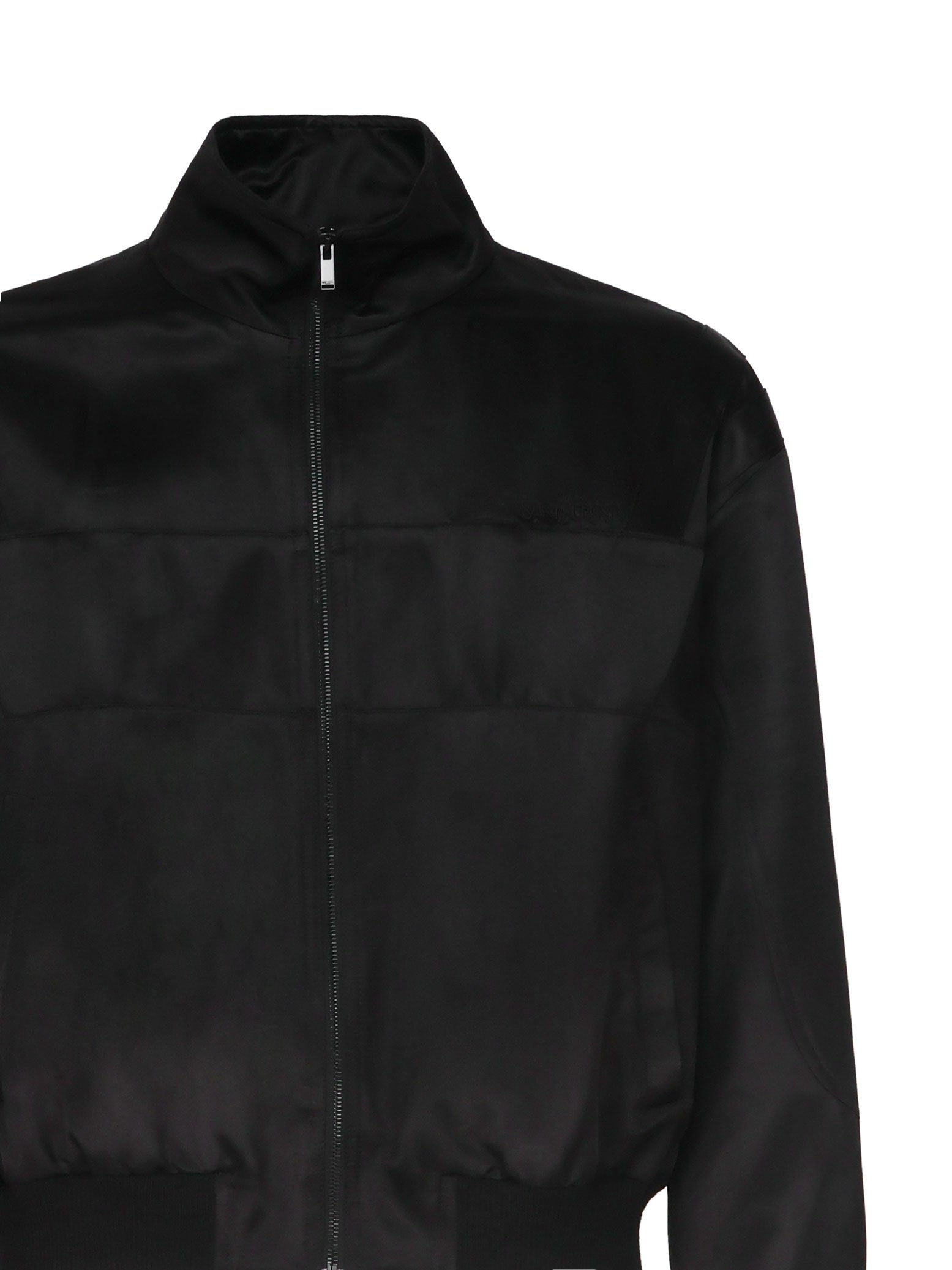 Saint Laurent Coats Black Viscose Silk
