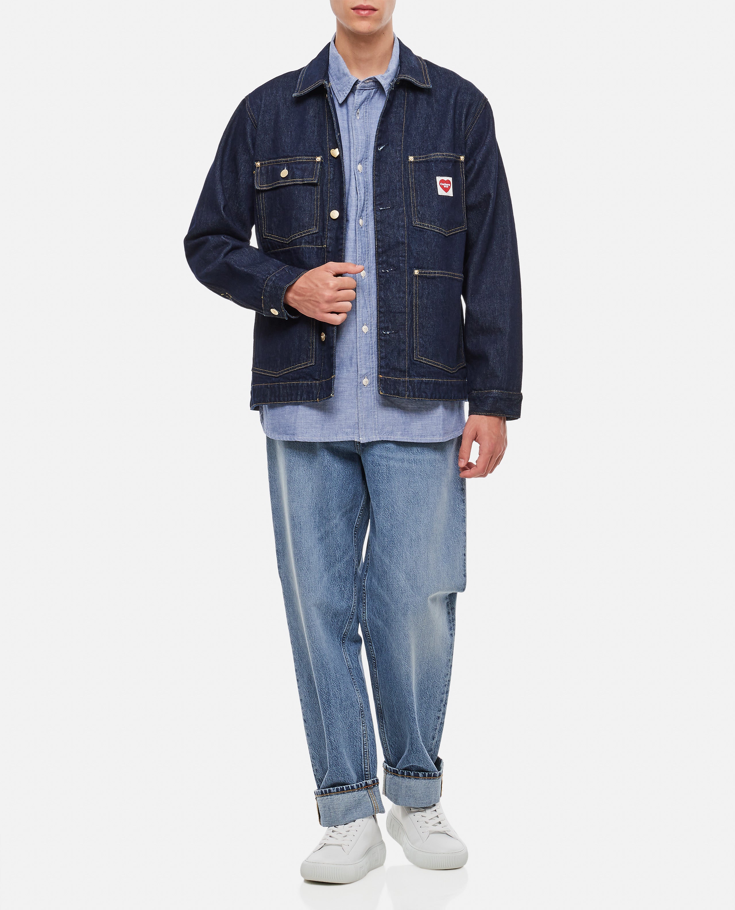 Carhartt Wip Shirts Clear Blue