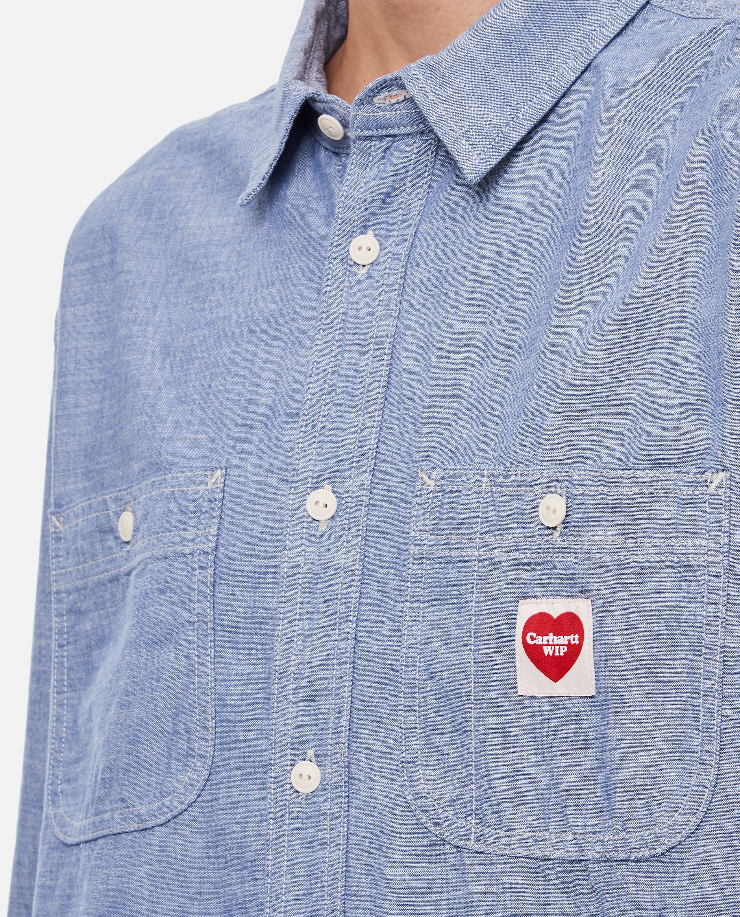 Carhartt Wip Shirts Clear Blue
