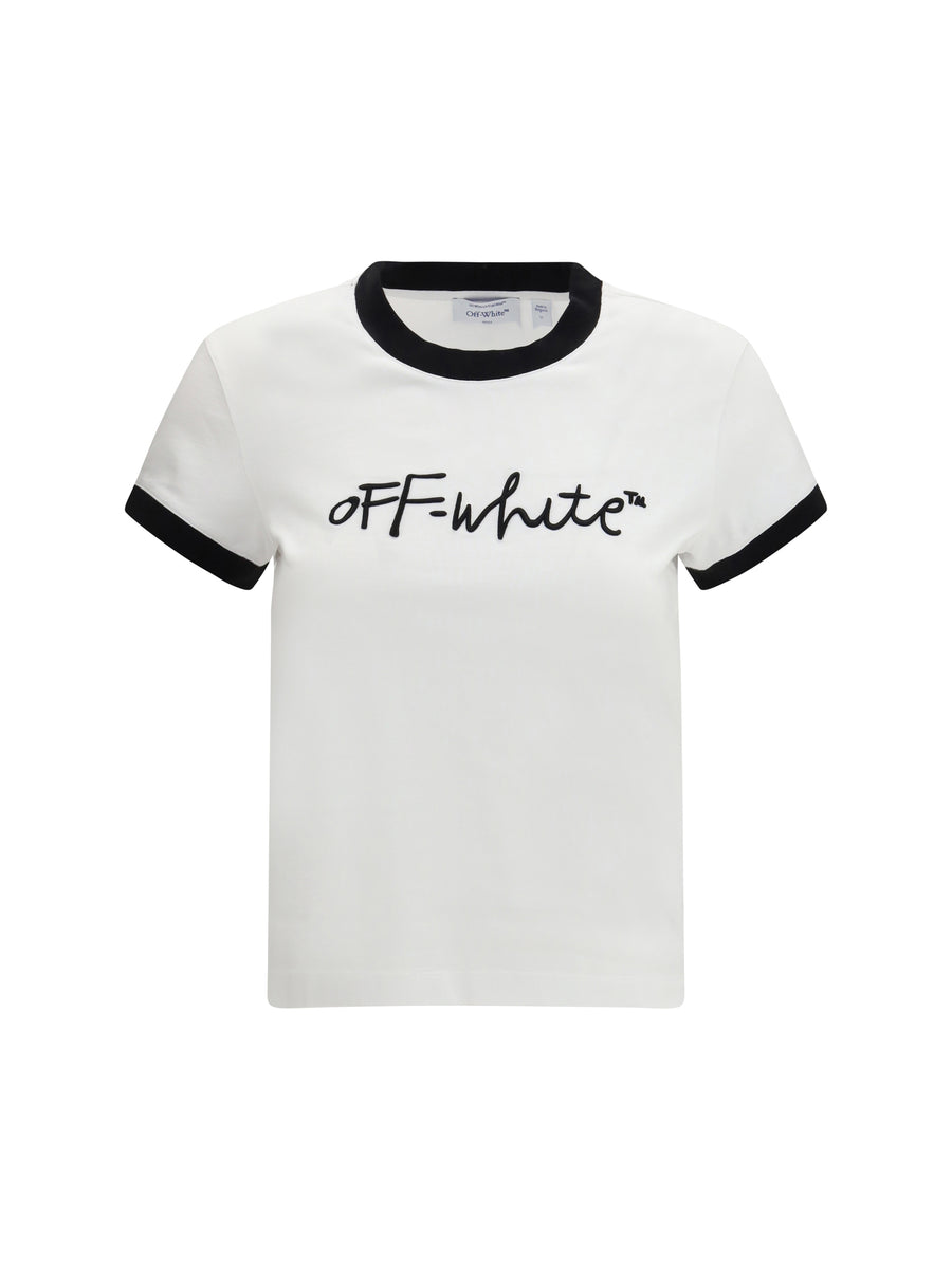Off-White 100% cotton t-shirt in white