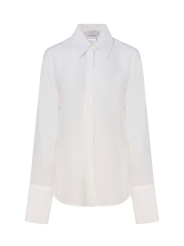 Sportmax Shirts White Silk