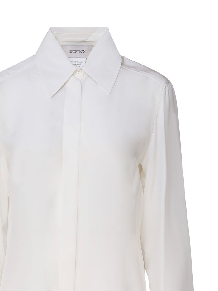 Sportmax Shirts White Silk