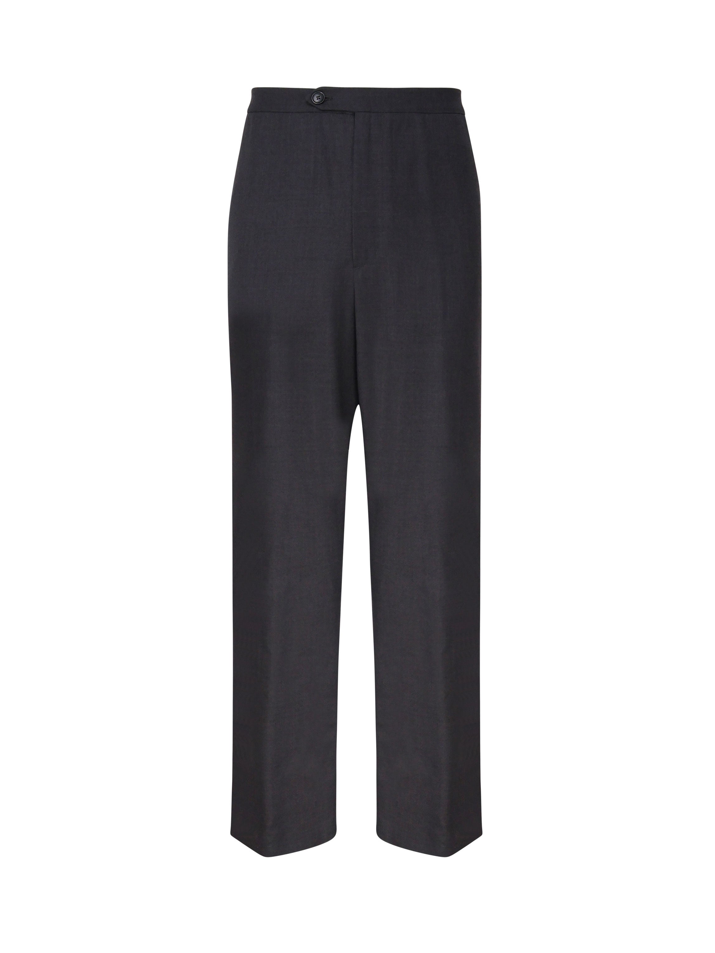 Bally Trousers Dark Grey 50 Polyester Wool