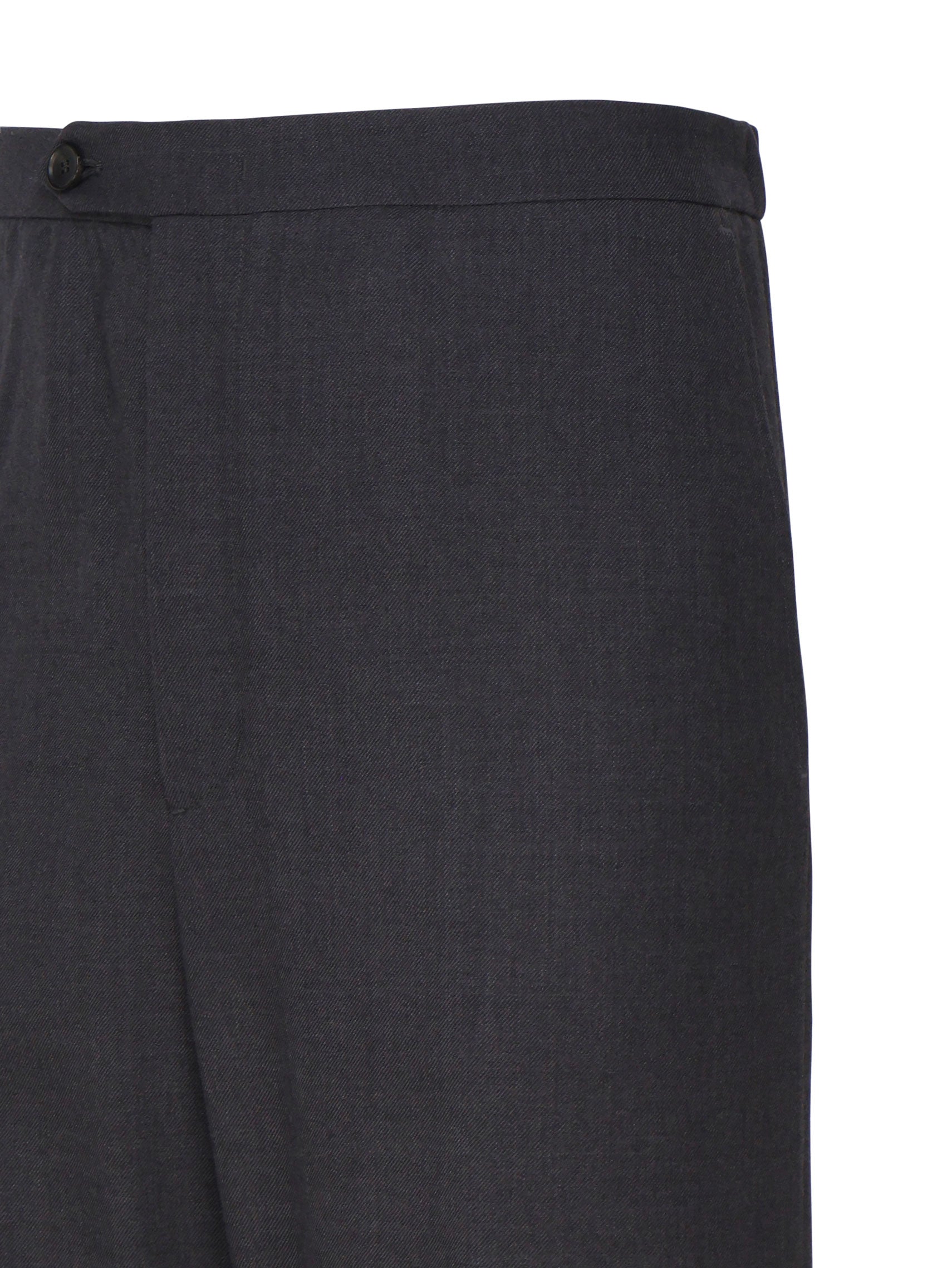 Bally Trousers Dark Grey 50 Polyester Wool