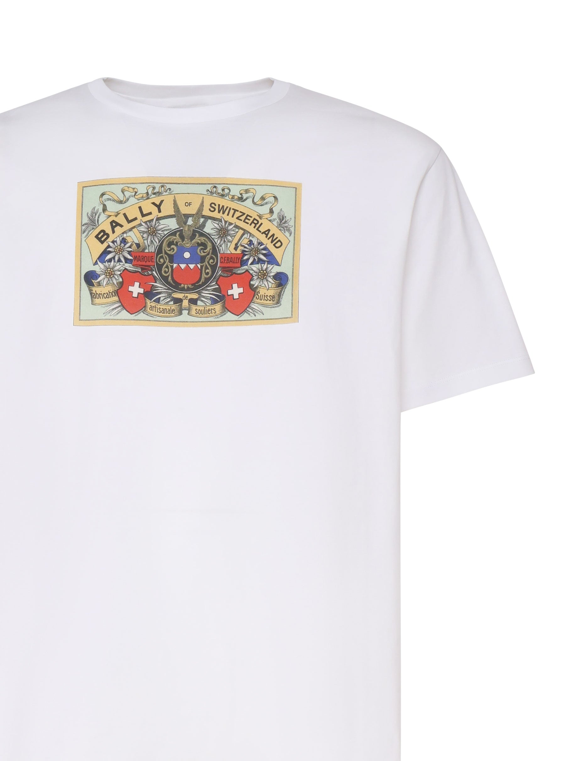 Bally T-shirts and Polos White Organic Cotton