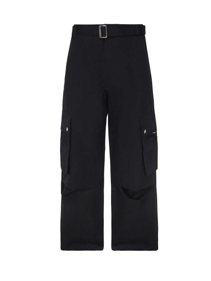 Jacquemus Trousers Black Principal:coton Linen