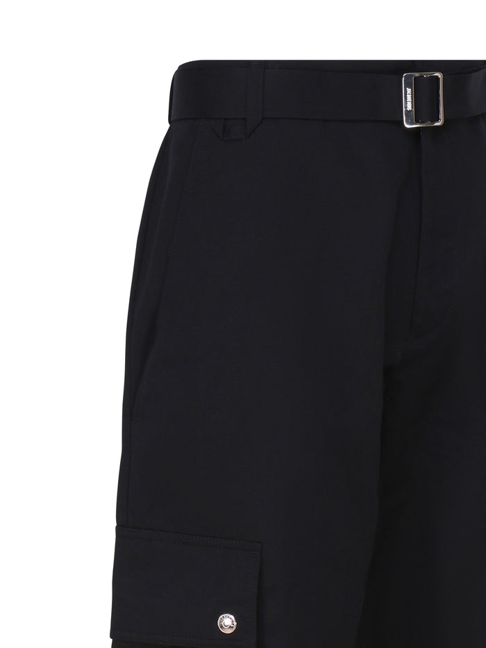 Jacquemus Trousers Black Principal:coton Linen