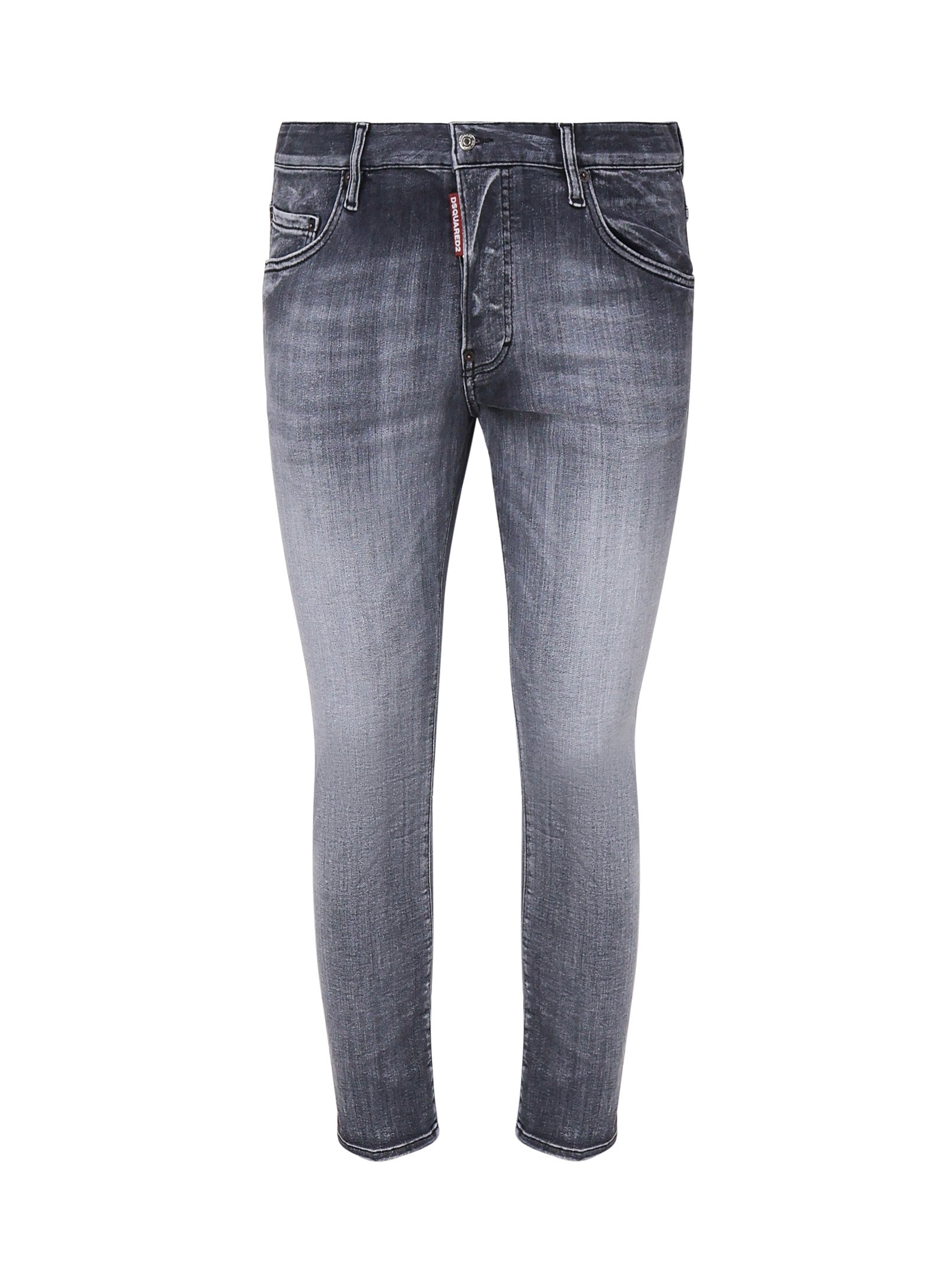 Dsquared2 Jeans Faded Cool Blue Cotton Denim