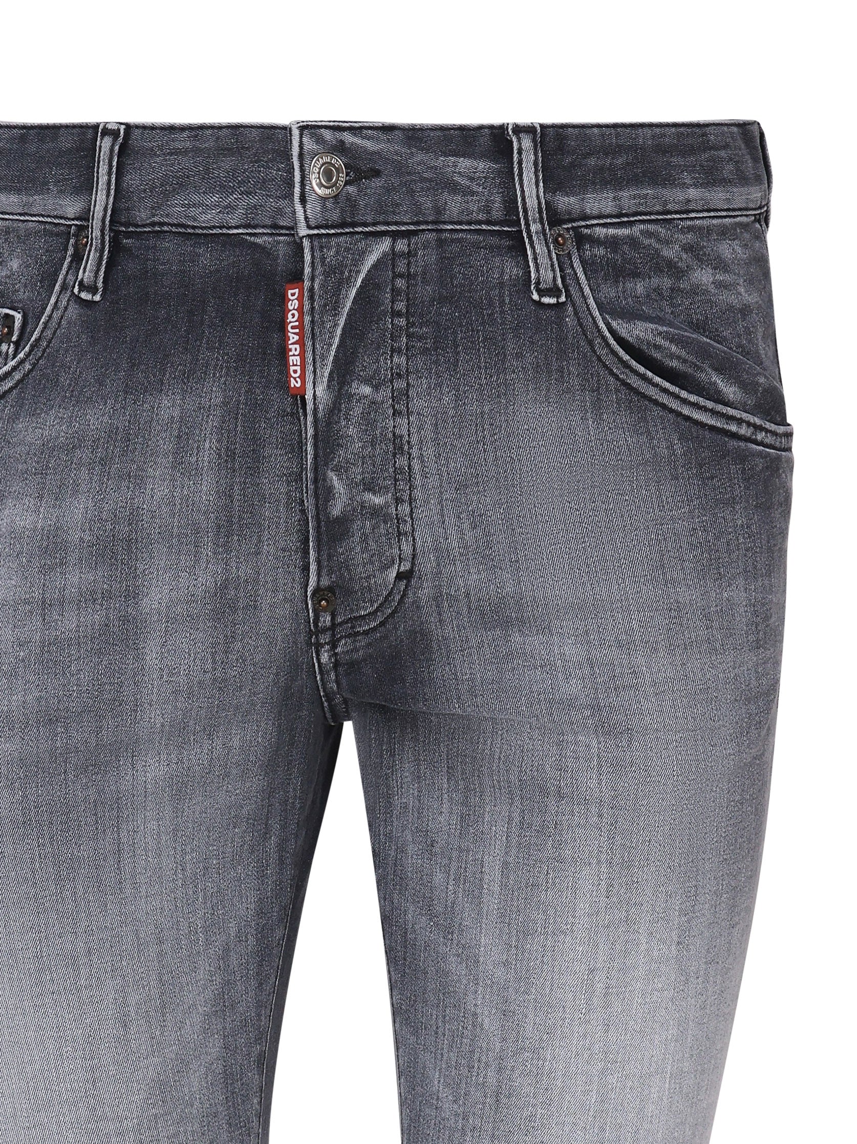 Dsquared2 Jeans Faded Cool Blue Cotton Denim