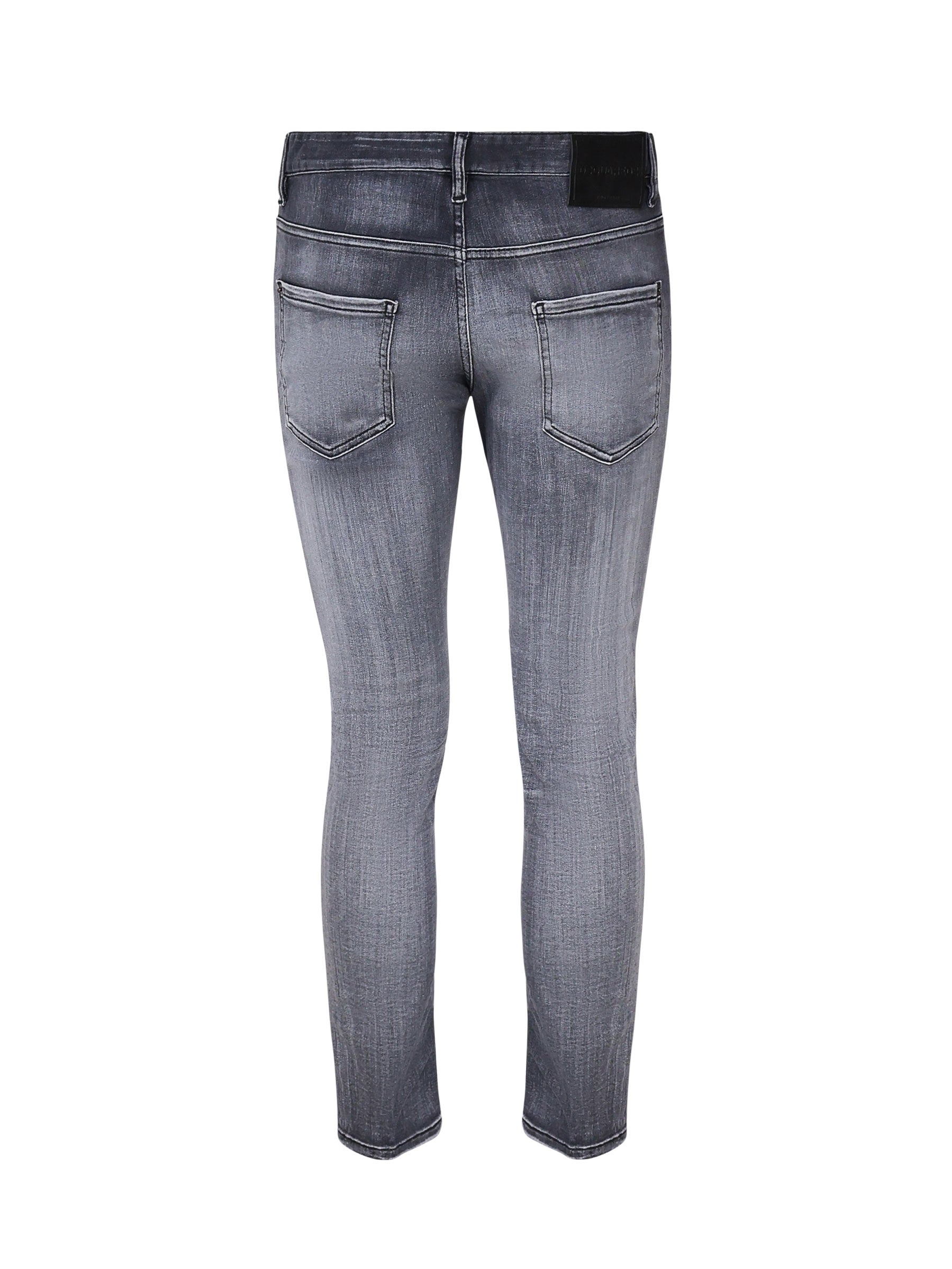 Dsquared2 Jeans Faded Cool Blue Cotton Denim