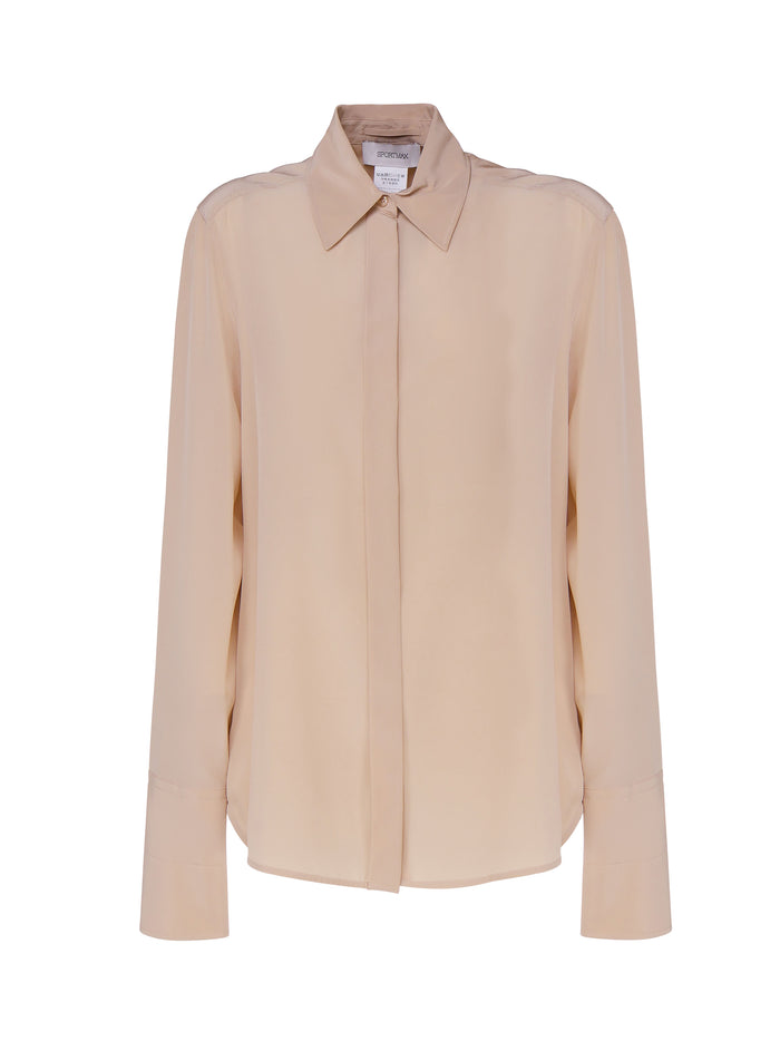 Sportmax Shirts Nude Silk