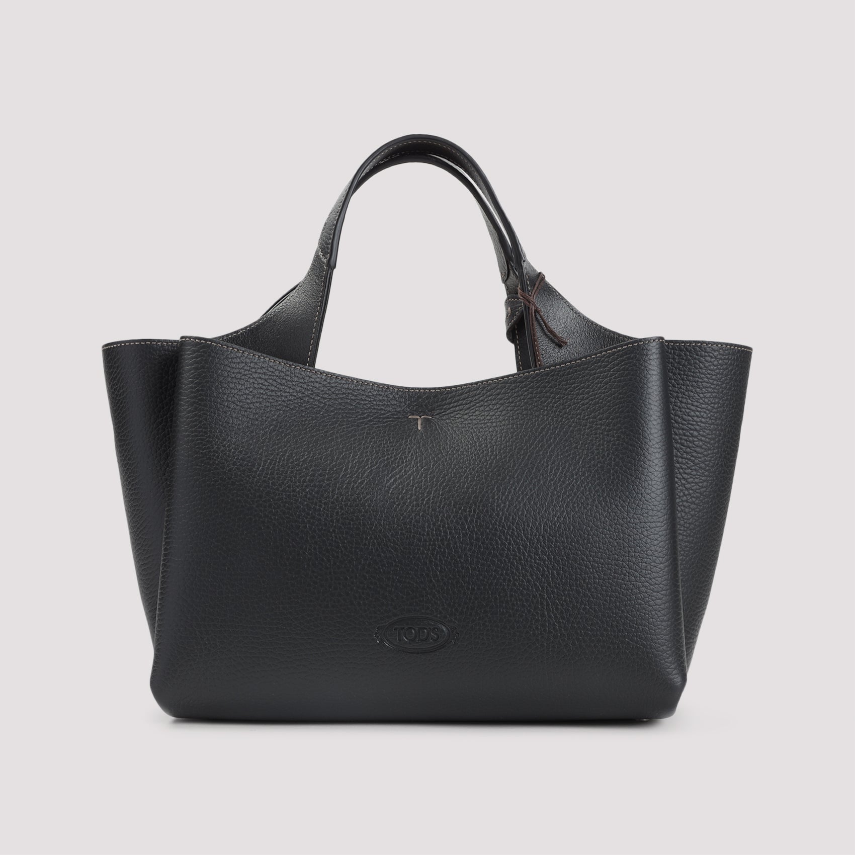 Ala Mini Leather Bag Black Grained