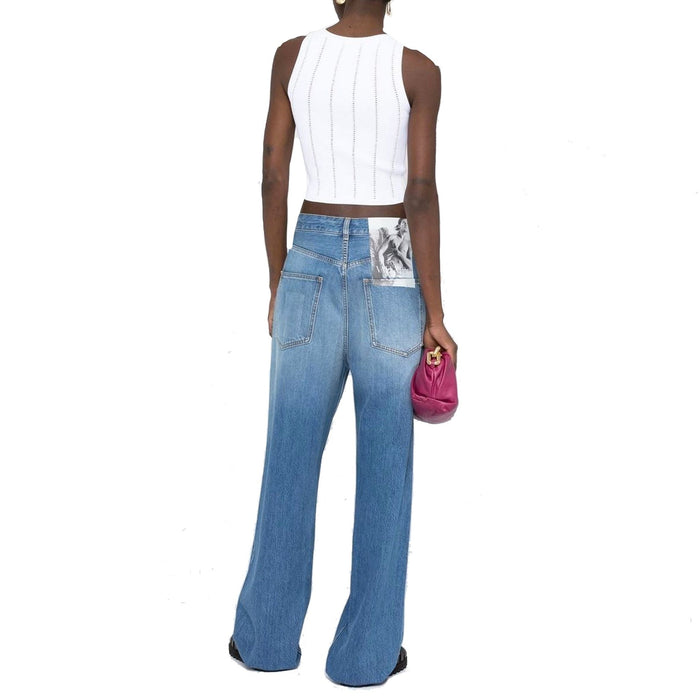 Archive Patch Jeans Blue Cotton