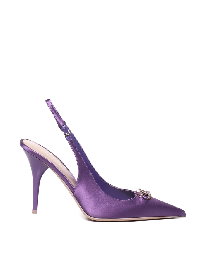 Valentino Garavani With Heel Electric Violet/amethiste Calfskin