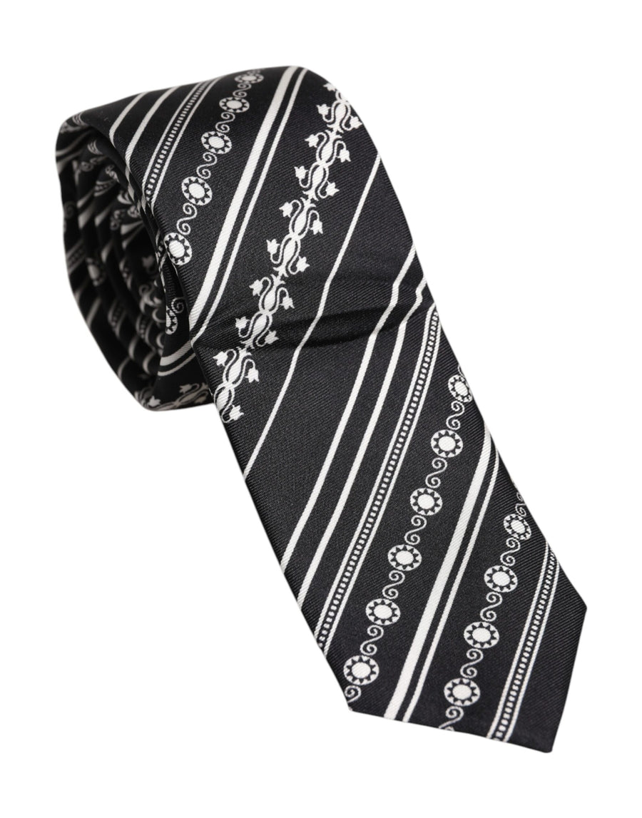 Dolce & Gabbana 100% Silk necktie in black