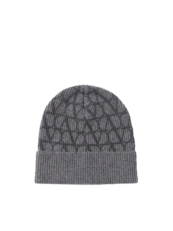 Valentino Garavani Hats St. Toile Iconograph Antracite
