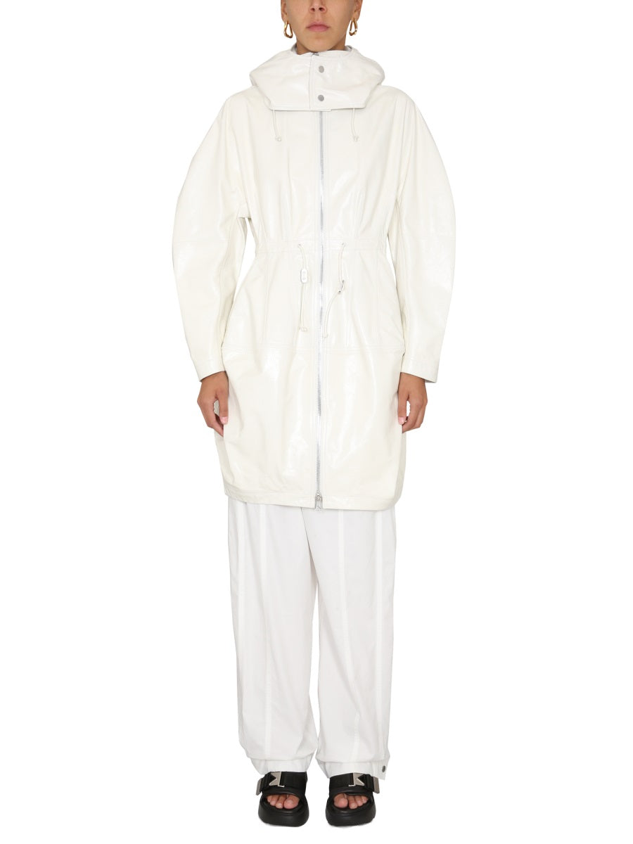 Hooded Parka White Trench & Raincoats
