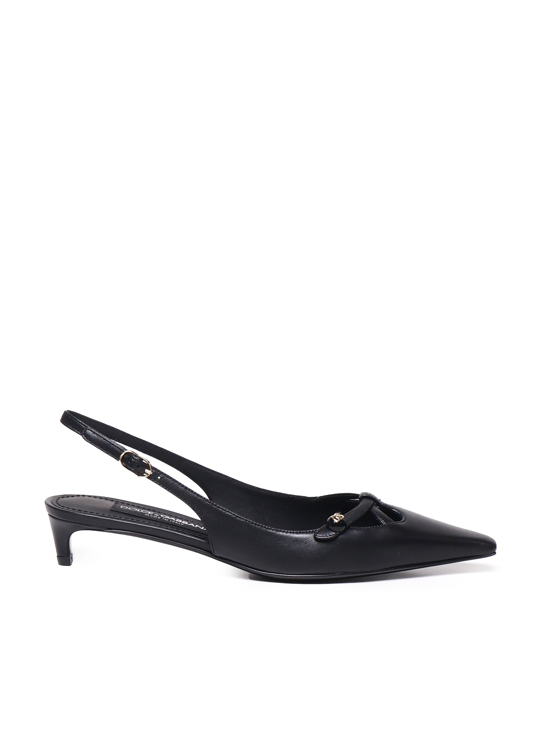 Dolce & Gabbana With Heel Black Lambskin